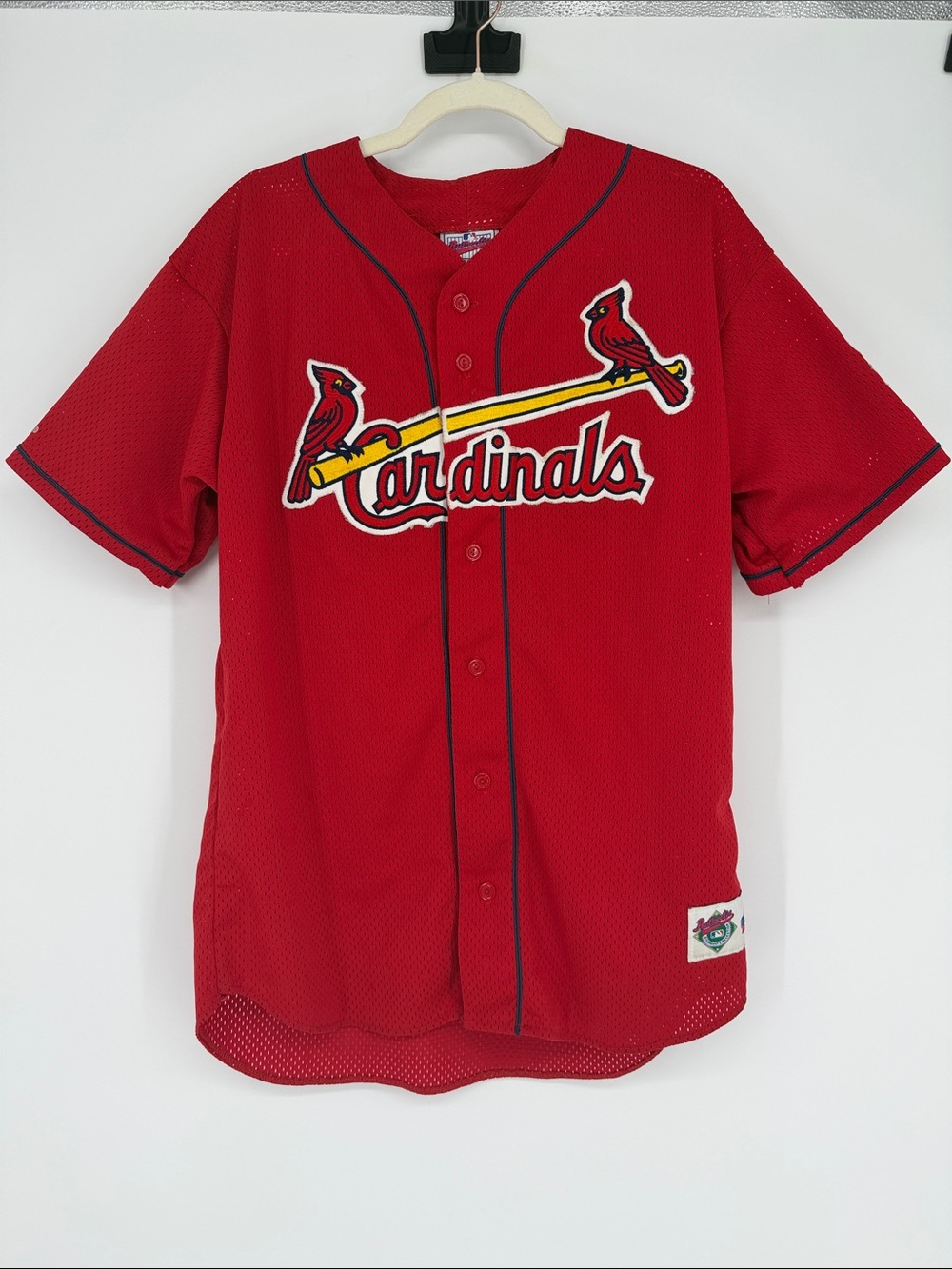 Vintage 1998 Majestic Cardinals Mark McGwire #25 Jersey 70 HR Patch L